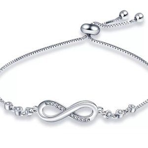 Infinity Bracelet Sterling Silver Ships USA